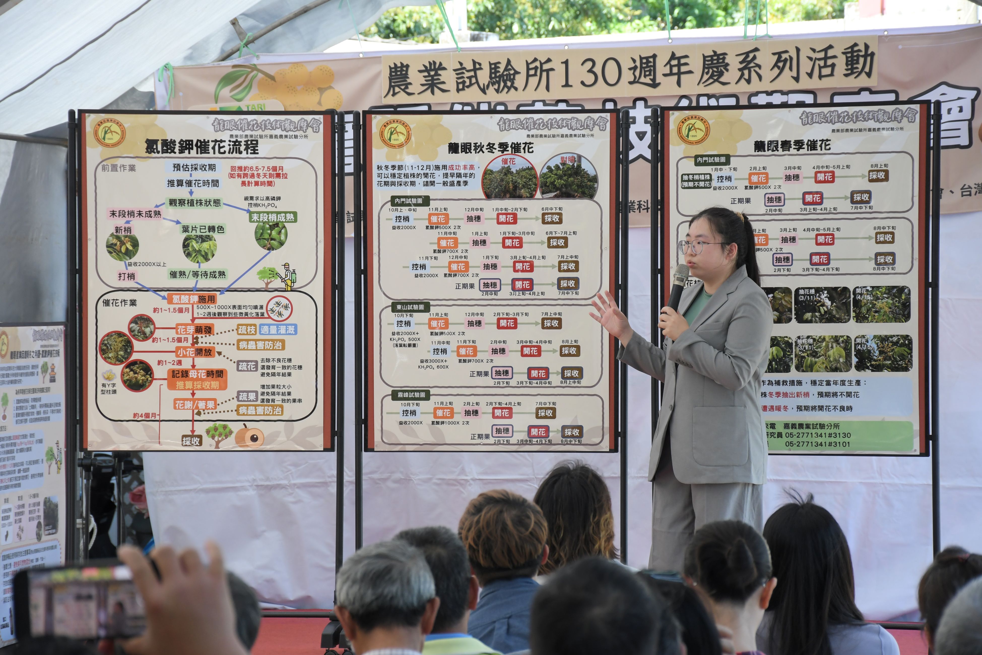 新聞圖片3_研究人員說明催花技術及注意事項