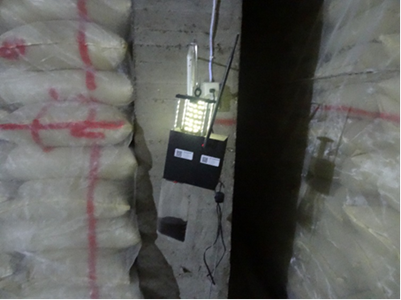 在穀倉利用具WSN功能之LED誘蟲器即時回傳穀倉溫濕度及害蟲發生資訊