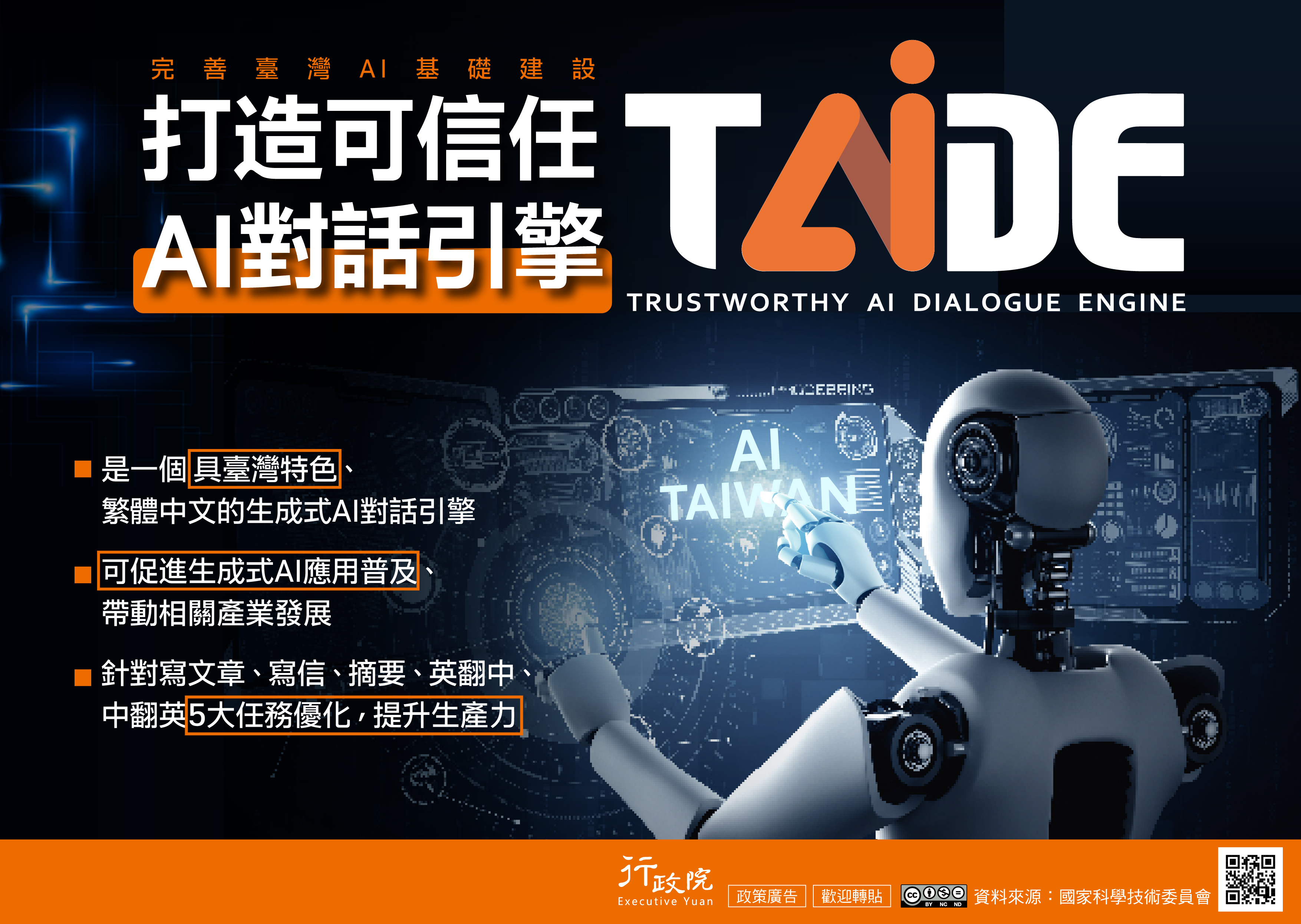 生成式AI對話引擎TAIDE